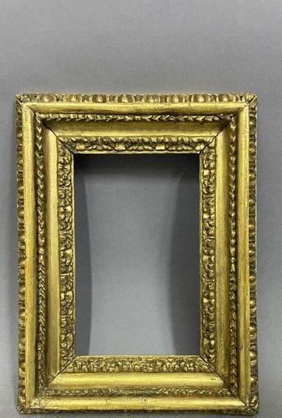 Cadre dit ''Carlo Marratta'' en bois, sculpté...