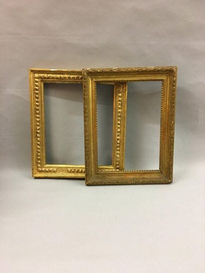 *Lot de deux cadres style néoclassique

Italie,...