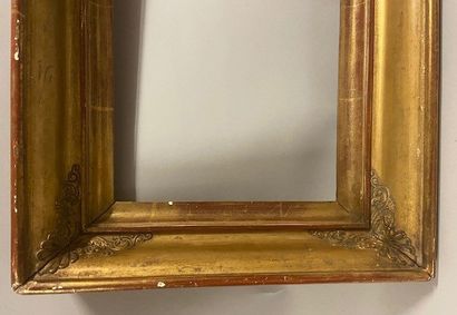 Wooden frame and gilded paste called 