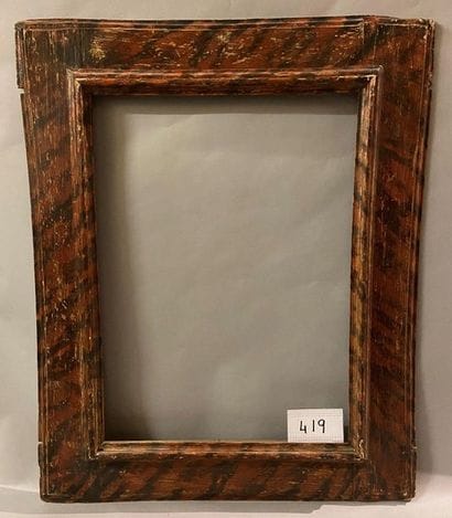 *Reverse profile moulded wooden frame with...