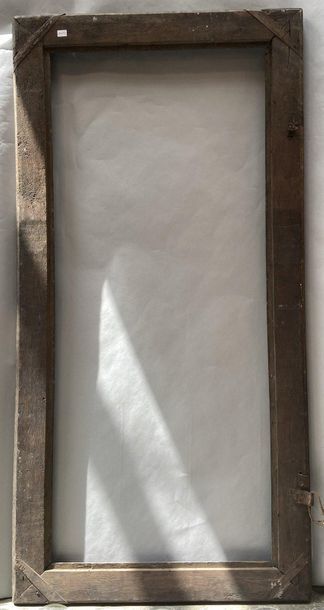 Carved natural oak frame with friezes, ribbons...