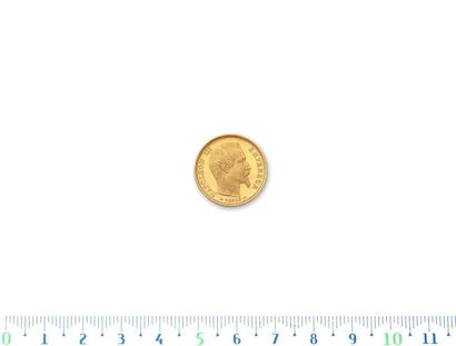 10 gold francs Napoleon III, bare head, small...
