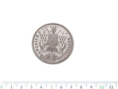 Five francs. 1874. Mac Mahon. Essay Legion...