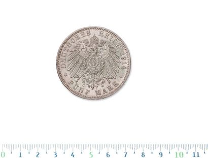 BAVIERY: Louis III (1913-1918)
5 mark. 1914....