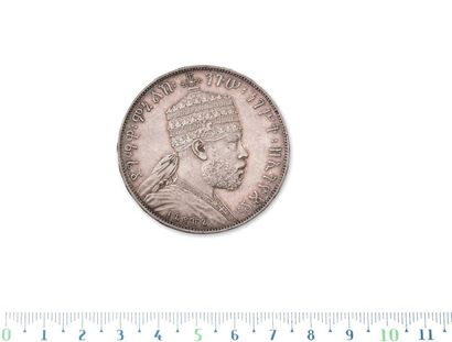 Menelik II (1889-1913)
Birr. 1887A. kM. 5....