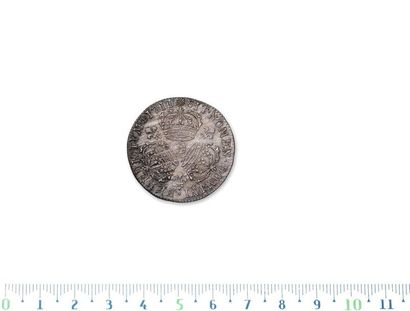 Quarter shield to the three crowns. 1711....