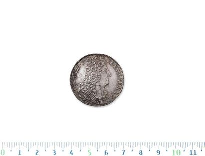 Quarter shield to the three crowns. 1711....