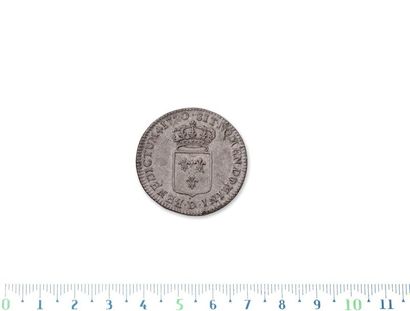 Small silver louis with the reverse of a...