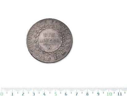 CONVENTION (1792-1795)
Ecu of 6 pounds. 1793....