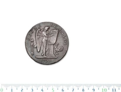 6-pound ecu. 1793. Paris. G. 58. APC