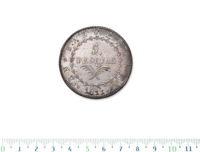 SPAIN: Occupation of Barcelona
5 pesetas....