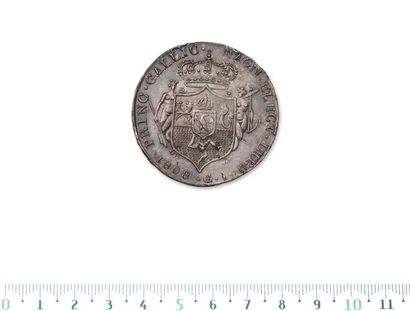 Piaster of 120 grana. 1808. Naples.
L.M.N....