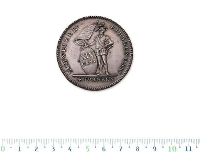 Canton of Solothurn
4 franken. 1813. Solothurn.
L.M.N....