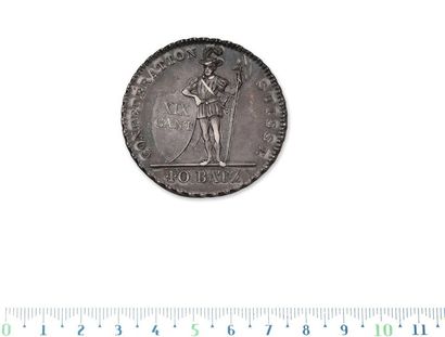 Canton of Vaud.
40 batzen. 1812. Lausanne.
L.M.N....