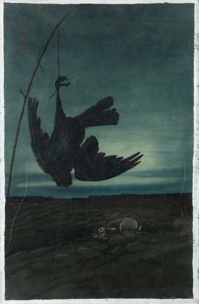 Paul MARCUEYZ (1877-1952). Corbeau-effaroucheur...
