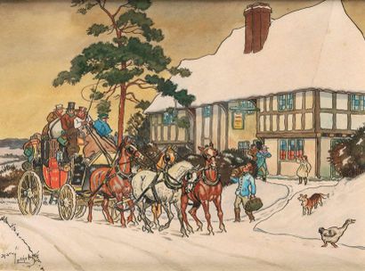 Harry ELIOTT (1882-1959). Diligence dans...
