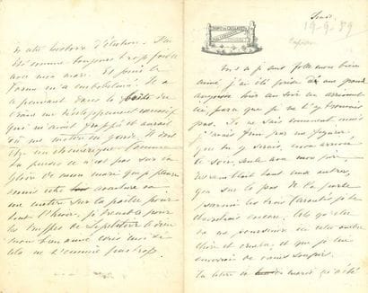 [Anatole FRANCE]. Léontine ARMAN de CAILLAVET.
19...