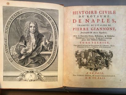 GIANNONE (Pierre).
Histoire civile du royaume...