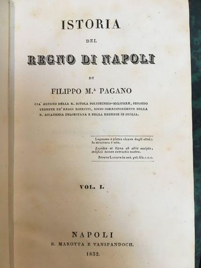 PAGANO (Filippo Maria).
Istoria del regno...