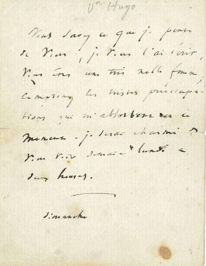 VICTOR HUGO.
L. A., Sunday, to a woman, 1...