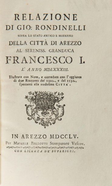 [RONDINELLI (Giovanni)].
Relazione di Gio:...