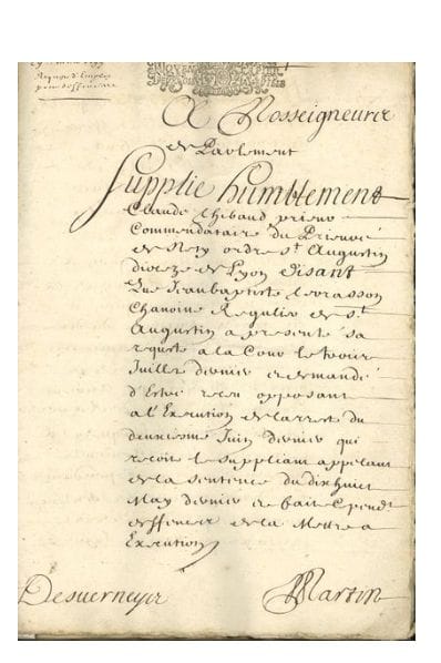 BEAUJOLAIS.
33 pieces, mostly on vellum,...