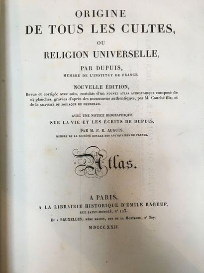 [ATLAS]. • [ASTROLOGIE]. DUPUIS (Charles...