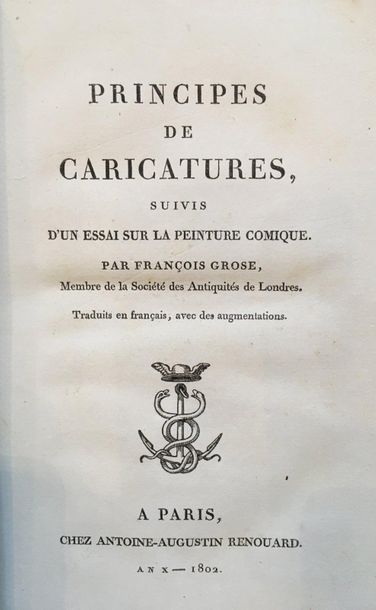 [CARICATURE]. GROSE (François).
Principes...