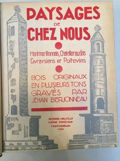 [POITOU]. BERJONNEAU (Jehan).
Landscapes...