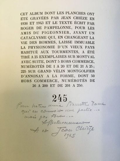 CHIÈZE (Jean) & PAMPELONNE (Roger de).
Autre...