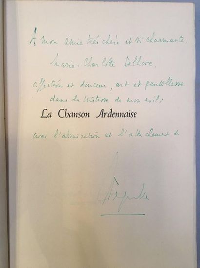 DEGRELLE (Léon).
La Chanson ardennaise. Paris,...