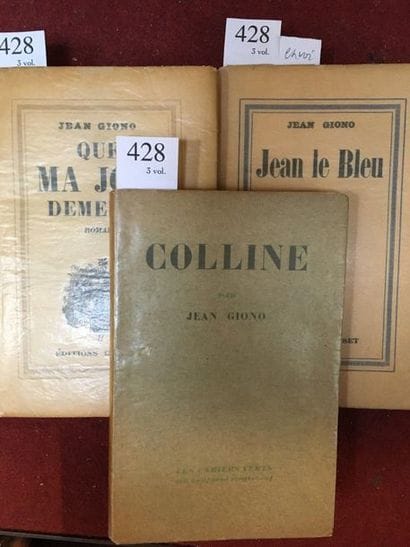 GIONO (Jean).
• Colline. •• Jean le Bleu....