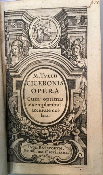 [CICÉRON].
- M. Tvllii Ciceronis Opera [...],...