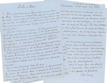 Alexandre dumas père.
Signed autograph manuscript,...