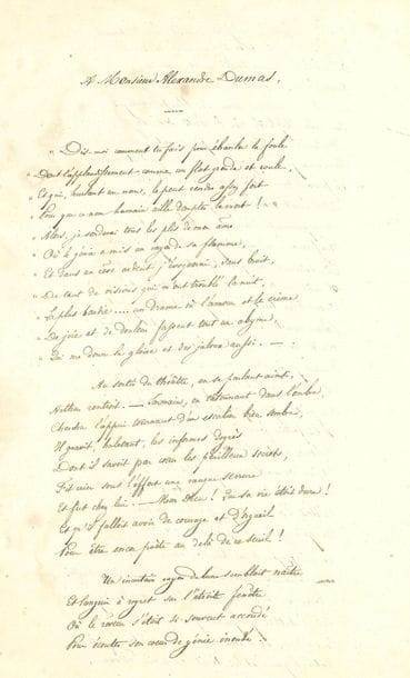 [Alexandre DUMAS père].
6 letters or pieces...