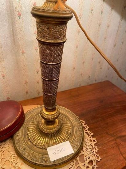 Lot de 3 lampes (porte bougeoirs) on y joint...