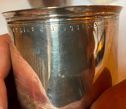 4 silver 950°/°°° silver flat bottomed timpani.

Old...