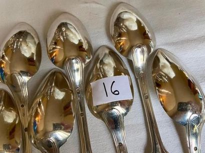 10 pieces of 950°/°° silver cutlery

Old...