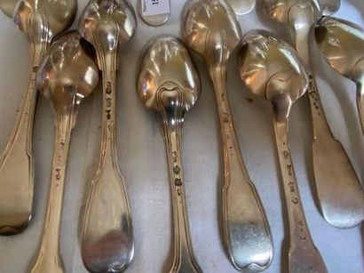 950°/°° silver cutlery set including 12 forks...