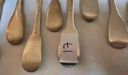 950°/°° silver cutlery set including 12 forks...