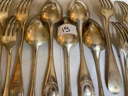 Set in silver 950°/°°°° including a set of...