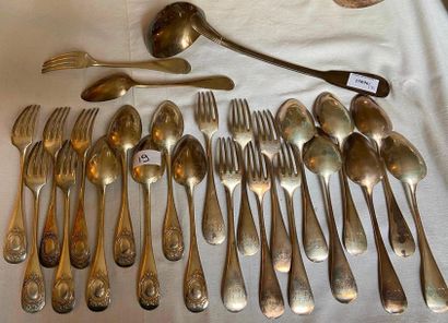 Set in silver 950°/°°°° including a set of...