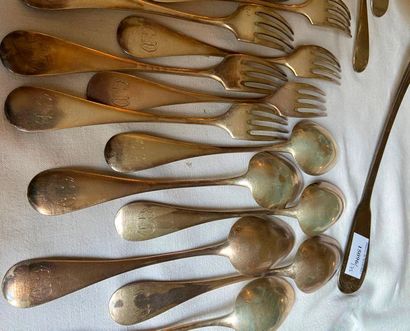 Set in silver 950°/°°°° including a set of...