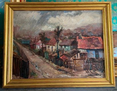 School of the XXth century

Country street

Oil...