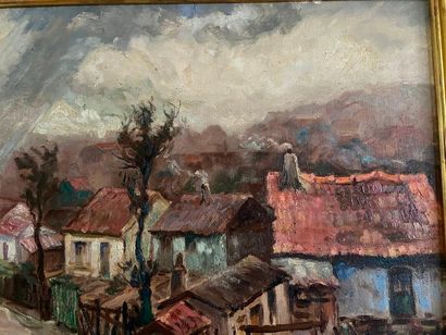 School of the XXth century

Country street

Oil...