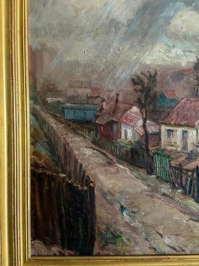 School of the XXth century

Country street

Oil...
