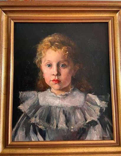 Portrait of a young girl

Oil on canvas

signed...