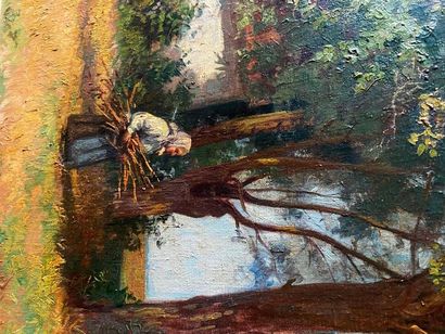 School of the XIXth century

The bundle picker

Oil...