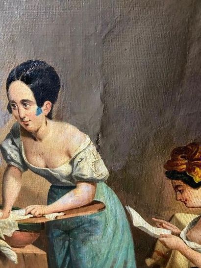 School of the XIXth century

Washerwomen

Oil...