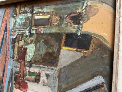 Paul Hugues

Interior view of the staircase

watercolour

titled...